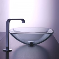 Designer Quadrato Glass Basin 420mm by Prodigg